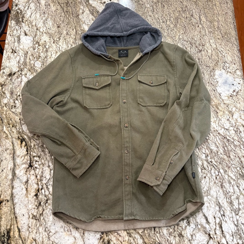 Oakley Button Up Hooded Jacket - image 1